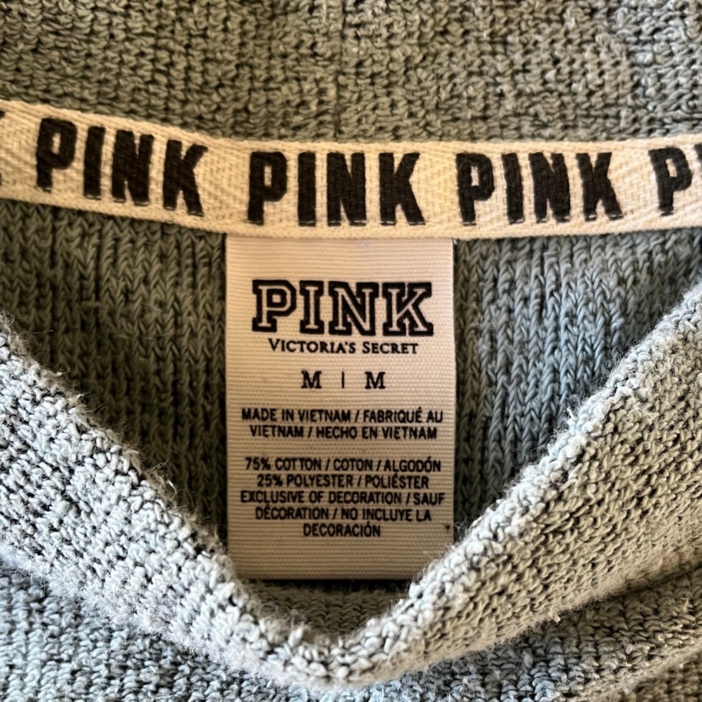 PINK Victoria's Secret Woman’s Soft Aqua Crewneck Sweater - Picture 2 of 7